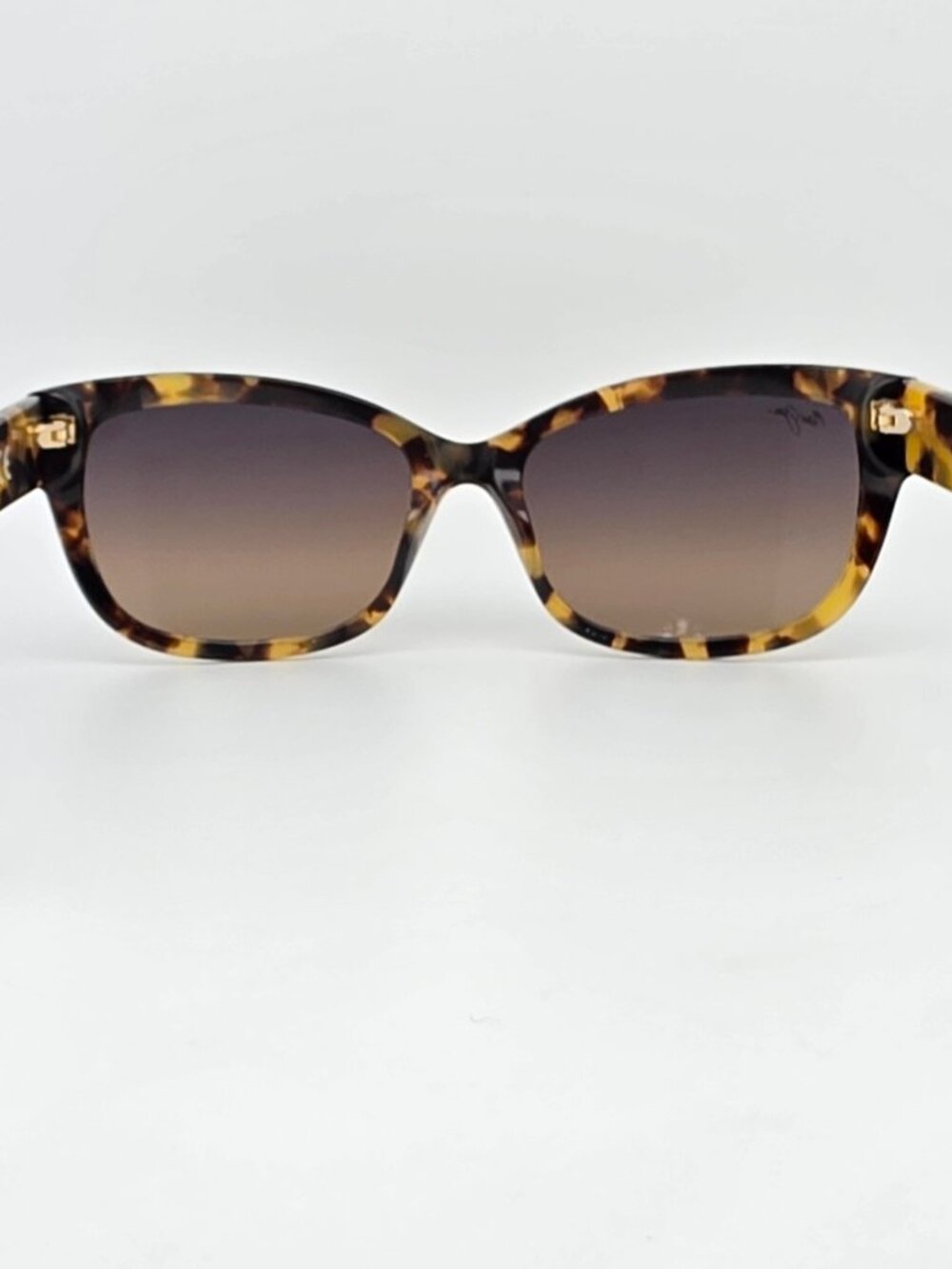 Maui Jim MJ768-10L Plumeria Tokyo Tortoise Polarized Grey Cat Eye Sunglasses - Picture 4 of 14